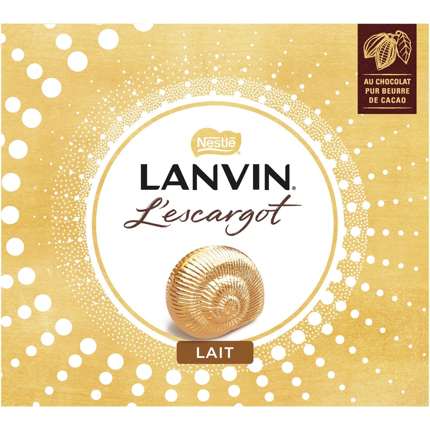 Lanvin – Escargots Chocolat Lait – Boîte 362 g