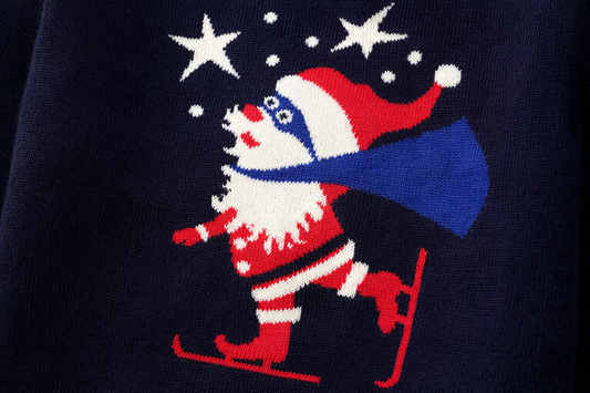 Pull enfant Père Noël – bleu marine – Jules (2 ans)