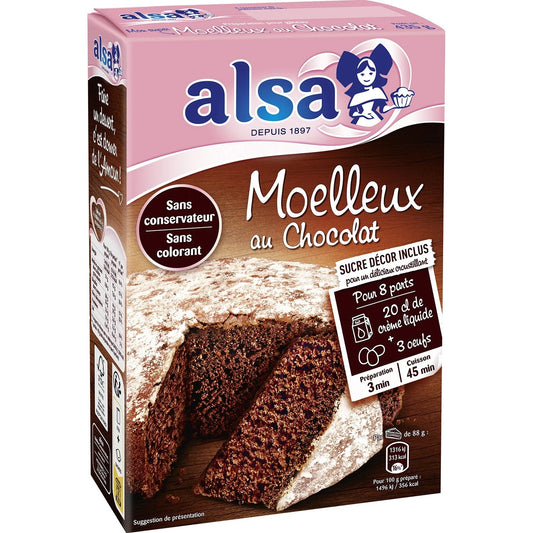 Alsa – Préparation Gâteau Moelleux au Chocolat (435 g)