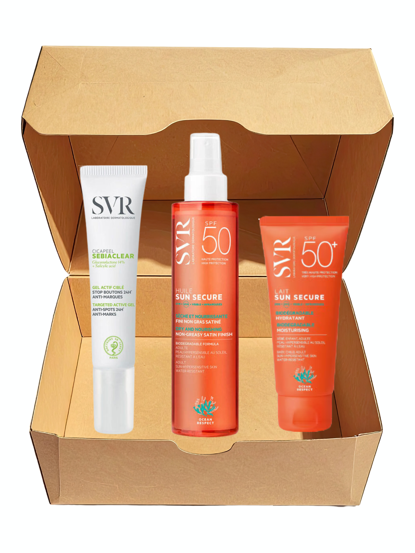 Assortiment SVR – Anti-imperfections + Duo Solaires SPF50