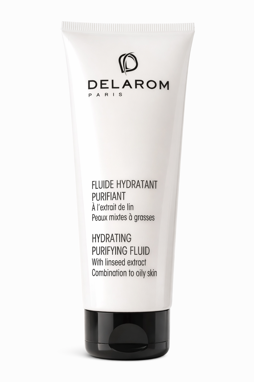 Delarom fluide hydratant purifiant 200ml soin visage peau mixte
