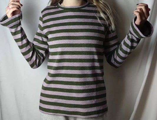 Pull Finement Côtelé Rayé – Modèle Marie
