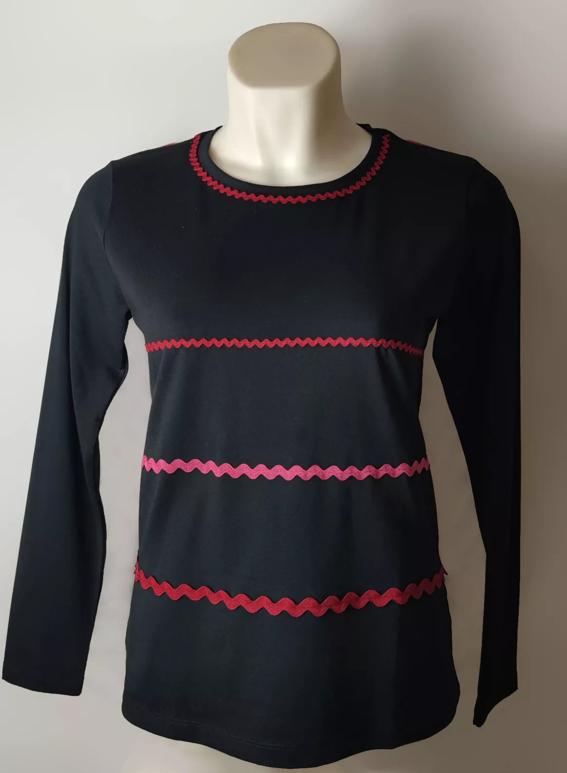 T-shirt avec rubans – Noir