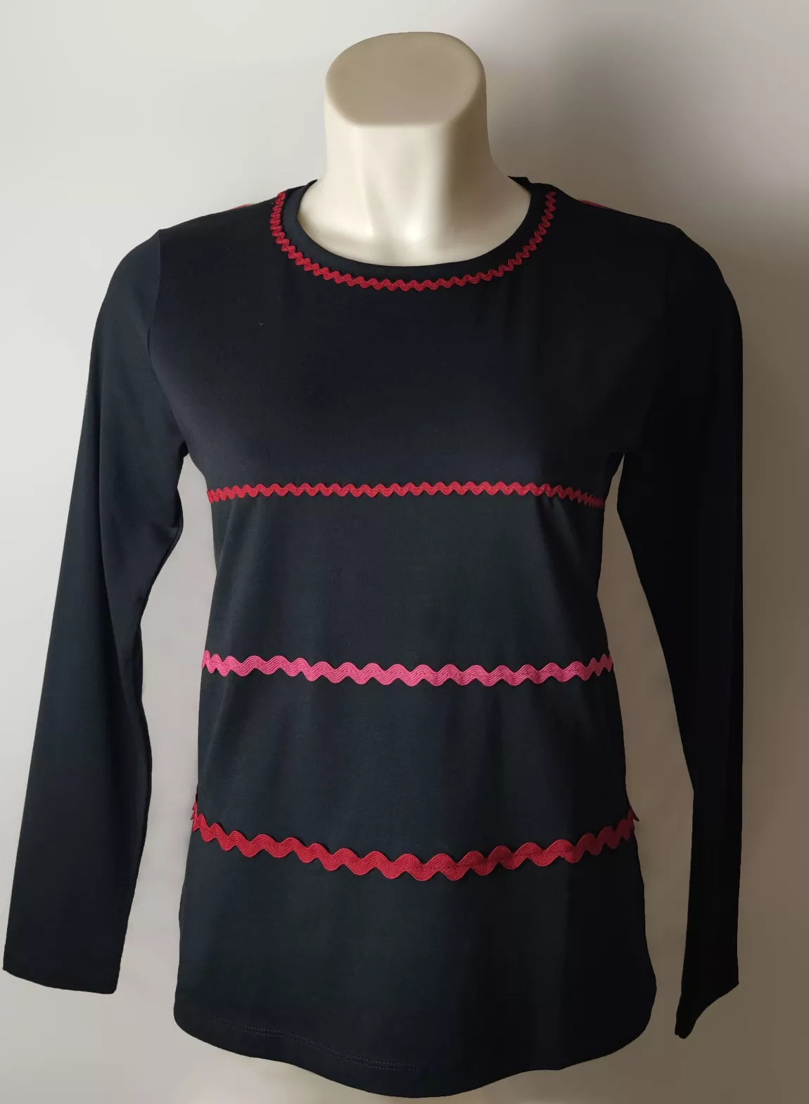 T-shirt avec rubans – Noir