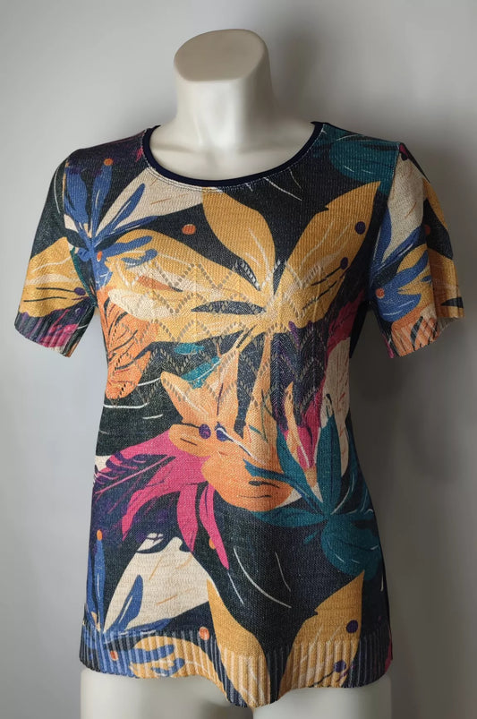 T-shirt Femme – Tricot Fantaisie à Motif