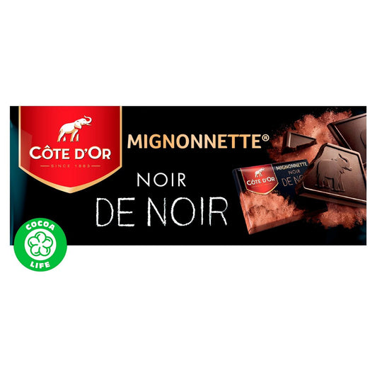 Côte d’Or Mignonnette Noir de Noir – 24 carrés (240 g)