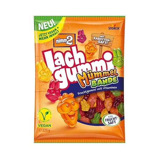 Bonbons Fruités Vegan Lachgummi Mümmelbande – 225g