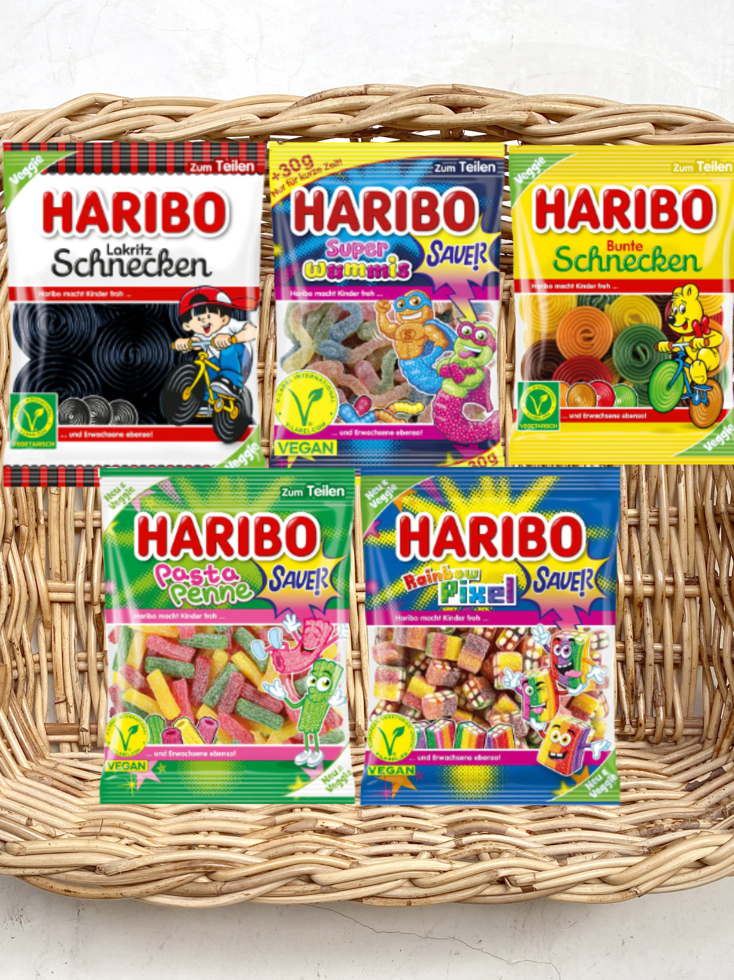 Assortiment Haribo – 5 Sachets Vegan
