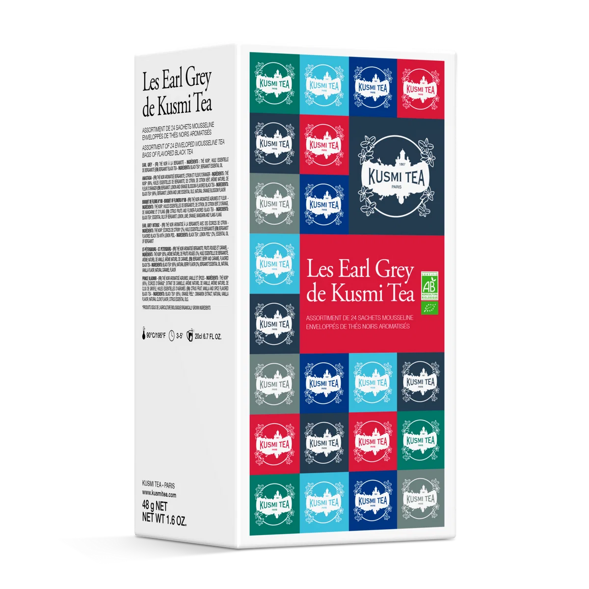 Coffret Les Earl Grey Bio - 6 Thés Noirs en Sachet 48g
