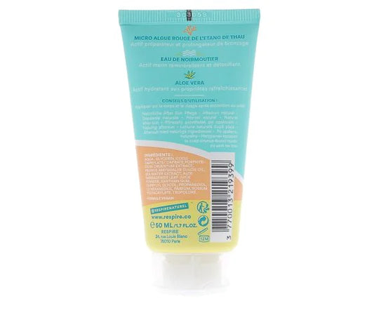 Gel-crème après-soleil naturel Respire – apaisant & hydratant (50 ml)