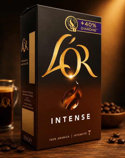 L'OR Café Moulu Intense – 100% Arabica – 250g