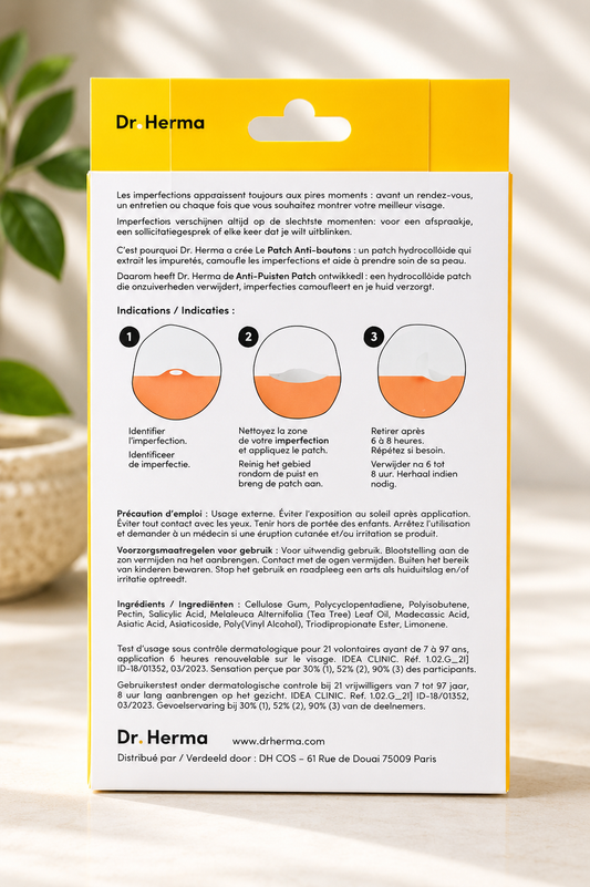 DR. HERMA - Patch Anti-Boutons Format Large (x10)
