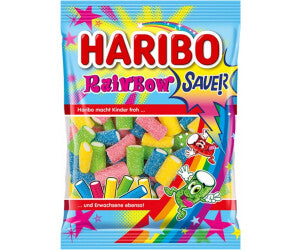 Haribo Rainbow Sauer – Mini tubes acidulés vegan (160 g)