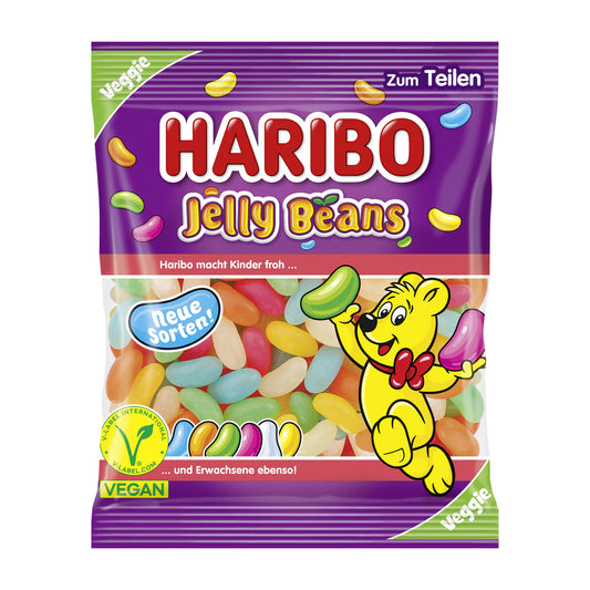 Haribo Jelly Beans – Bonbons fruités vegan (160 g)