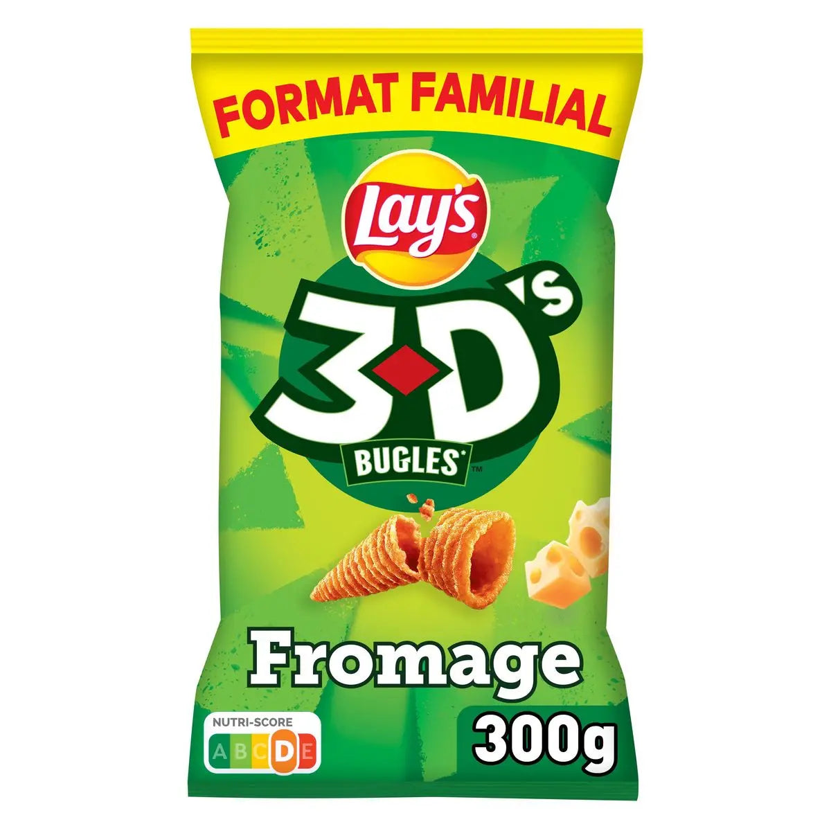 LAY'S 3D's Biscuits Soufflés Goût Fromage