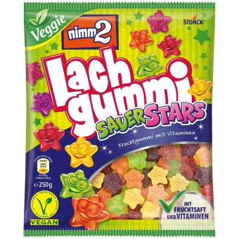 Bonbons Étoiles Acidulées Lachgummi  – 250g