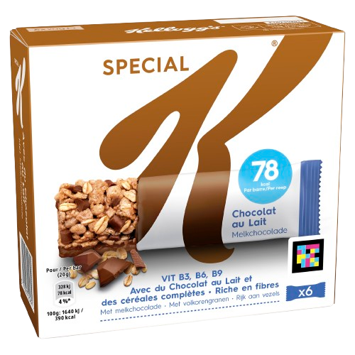 Barres Special K Chocolat au Lait x6