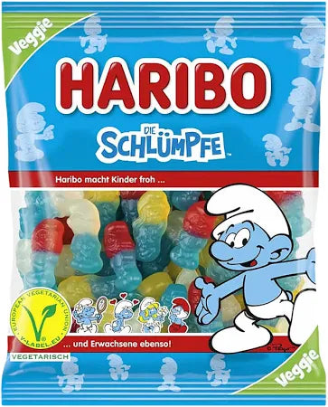 Haribo Schtroumpfs Veggie – Bonbons sans gélatine (175 g)