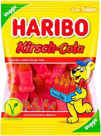 Haribo Kirsch-Cola – Bonbons bouteille goût cerise-cola (175 g)