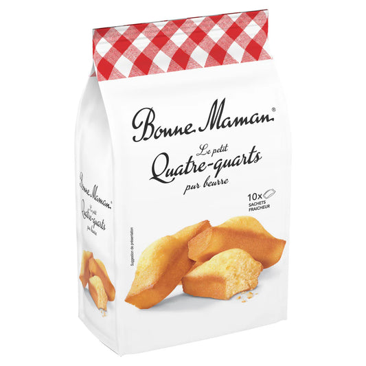 BONNE MAMAN – Petits Quatre-Quarts Pur Beurre (10 gâteaux) – 300 g