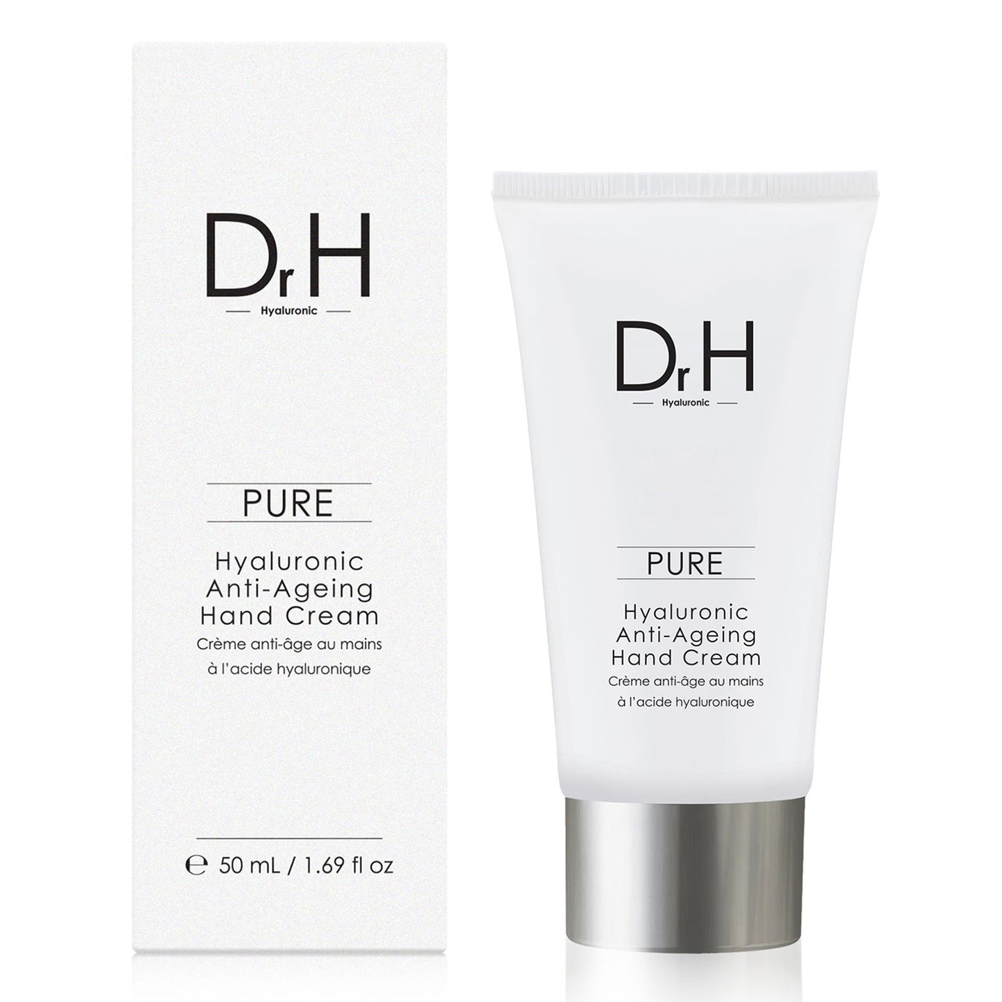 Dr H – Crème Mains Anti-Âge à l’Acide Hyaluronique (50 ml)