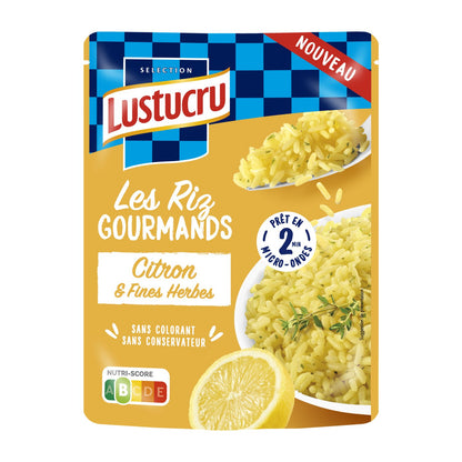 Lustucru – Riz Gourmand Citron & Fines Herbes – 220 g