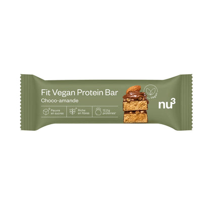 NU3 – Fit Vegan Protein Bar Choco Amande Barre Protéinée – 50 g
