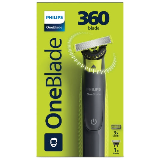 Philips OneBlade 360 – Rasoir Visage Sabot Réglable 5-en-1