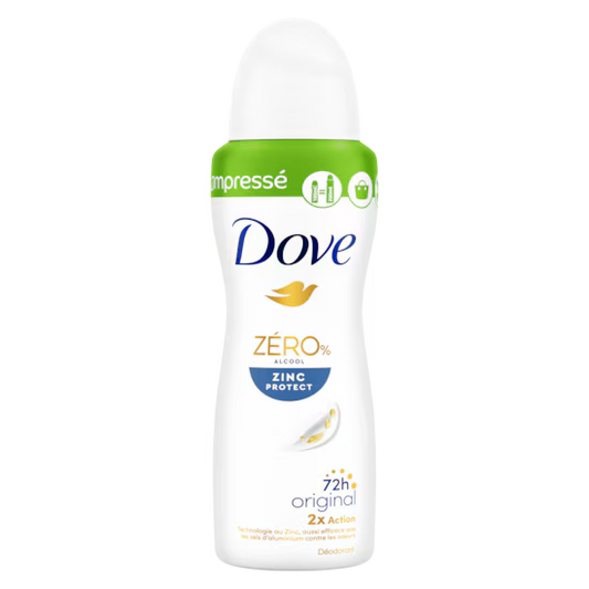 Dove Déodorant Soin Apaisant 0 % Alcool – Compressé – 100 ml
