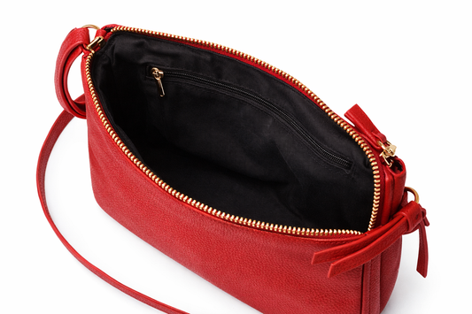 Sac bandoulière rouge C&A – compact & pratique