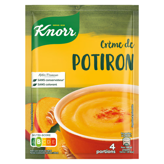 KNORR – Crème de Potiron Soupe Instantanée (4 portions) – 100 g
