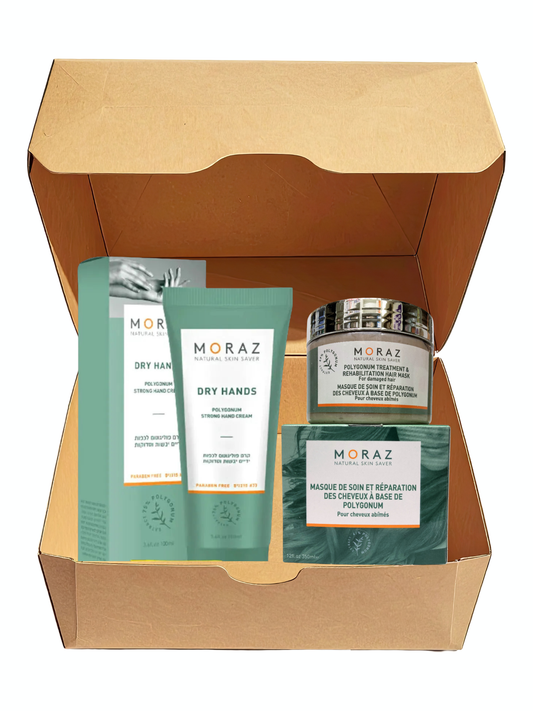 Assortiment Moraz – Soin mains + Masque cheveux