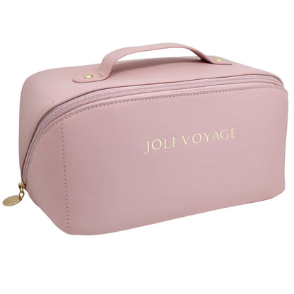Joli Voyage – Trousse de Toilette Rose Poudré (Kit Voyage Inclus)