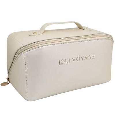 Joli Voyage – Trousse de Toilette Blanc Crème (Kit Voyage Inclus)