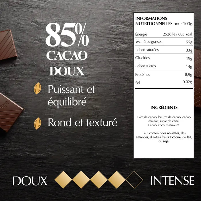 Lindt Excellence Noir 85 % Cacao – 100 g