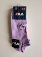 FILA – Lot de 3 Paires de Chaussettes Courtes Colorées (Taille 35-38)