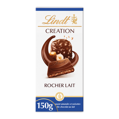 Tablette Lindt Création lait – praliné rocher (150 g)