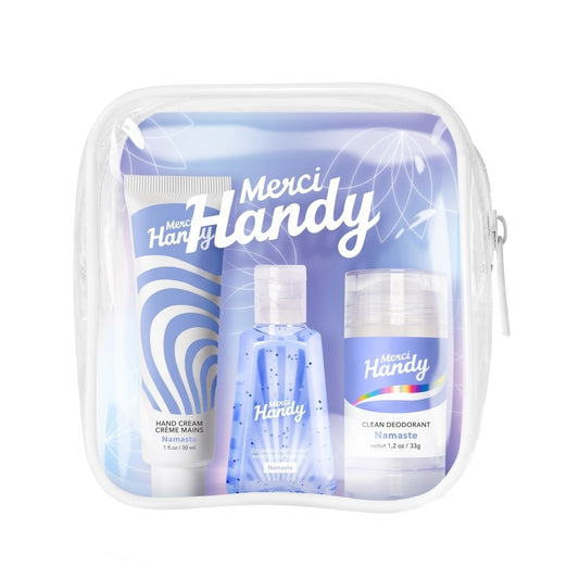 Merci Handy – Trousse Beauté – Gel Mains, Crème & Déodorant Clean
