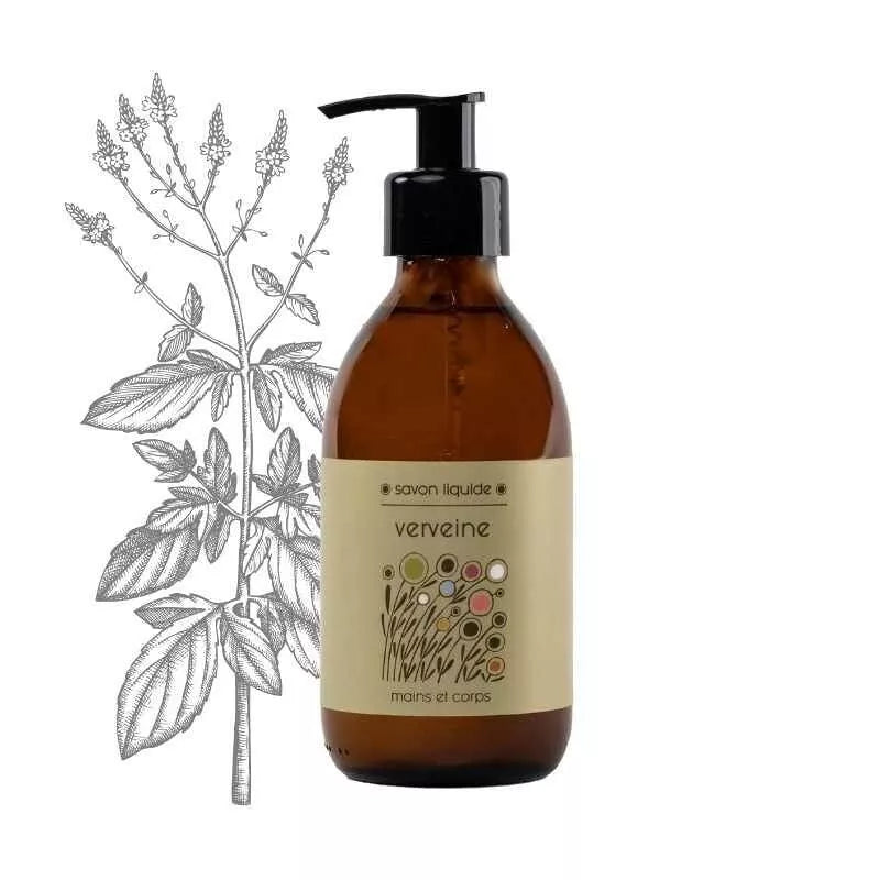 Savon liquide verveine – mains & corps, flacon rechargeable (250 ml)