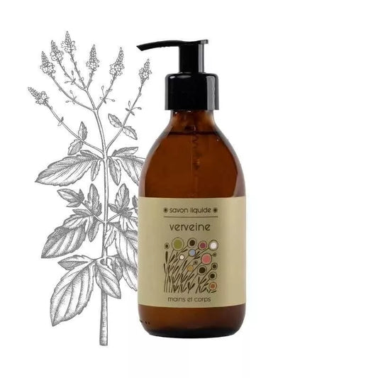 Savon liquide verveine – mains & corps, flacon rechargeable (250 ml)
