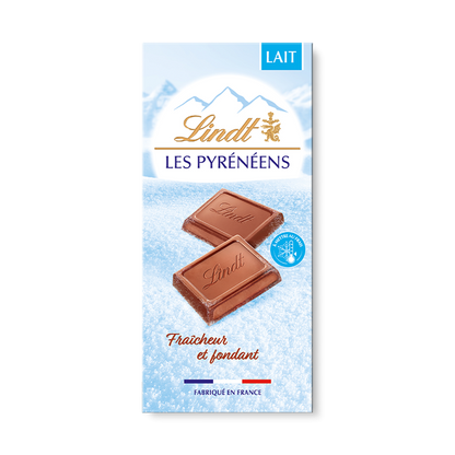 Tablette de chocolat au lait Lindt – Les Pyrénéens (150 g)
