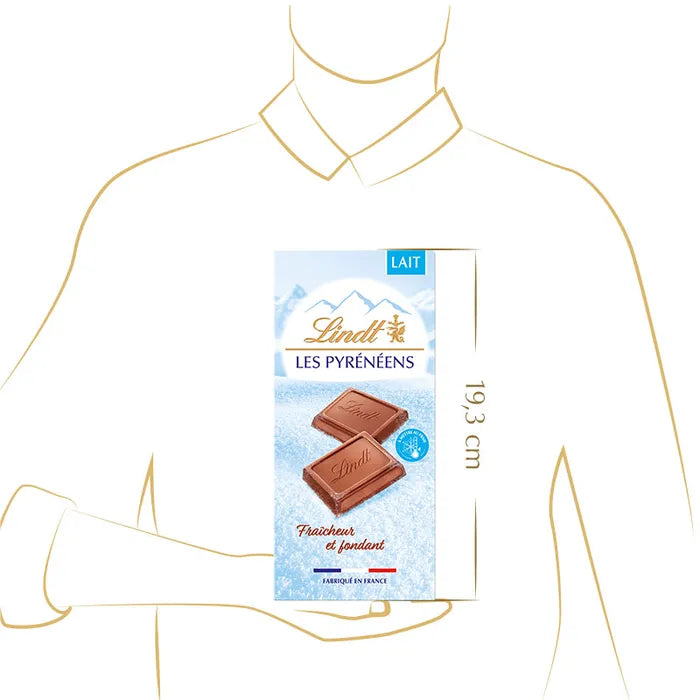 Tablette de chocolat au lait Lindt – Les Pyrénéens (150 g)