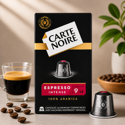 Capsules Carte Noire Espresso Intense N°9 compatibles Nespresso x10