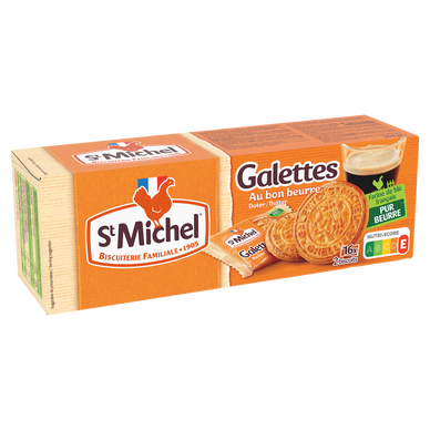 Galettes Pur Beurre – St Michel (16 x 2 biscuits – 208 g)