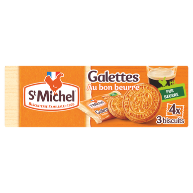 Galettes Pur Beurre – St Michel (16 x 2 biscuits – 208 g)