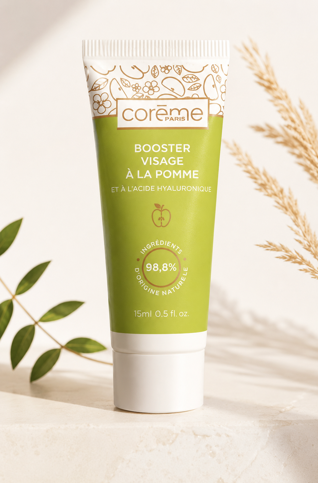 Corème Paris Booster Visage Acide Hyaluronique & Pomme 15ml