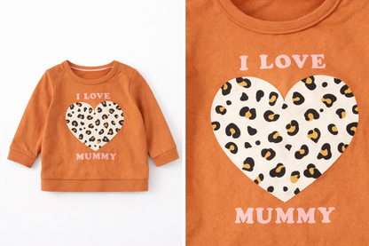 pull bébé I Love Mummy C&A coton doux naissance cadeau