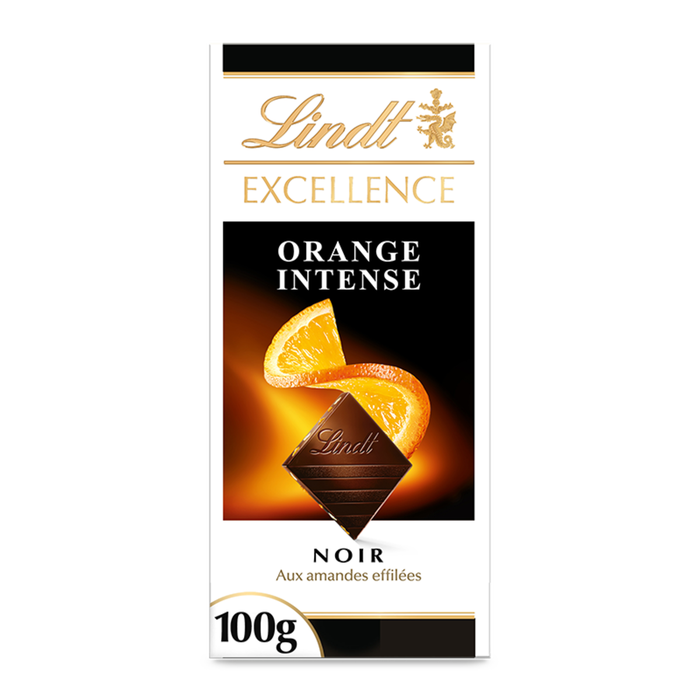 Lindt Excellence Noir Orange Intense – 100 g