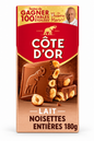 Côte d’Or Chocolat au Lait Noisettes Entières 180 g