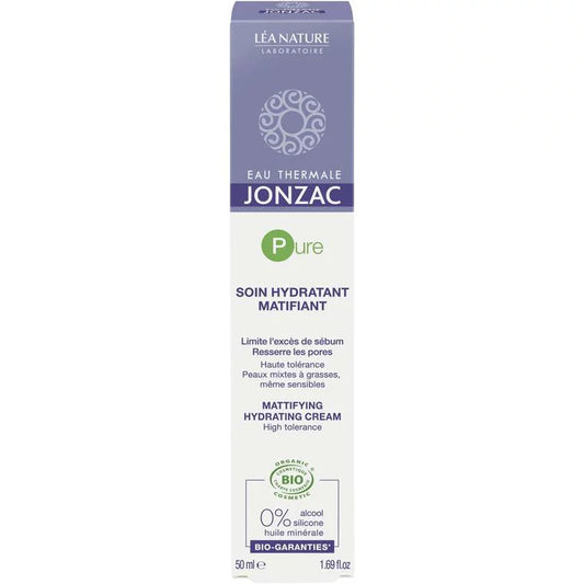 Eau Thermale Jonzac – Crème Purifiante Matifiante Bio 50 ml